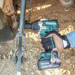 Makita XWT17T 18V LXT Brushless Lithium-Ion 1/2 In. Cordless Square Drive Mid-Torque Impact Wrench With Friction Ring Kit With 2 Batteries (5 Ah) -Cheap Makita Store mktnxwt17t m
