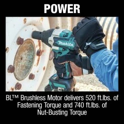 Makita XWT18T 18V LXT Brushless Lithium-Ion 1/2 In. Cordless Square Drive Mid-Torque Impact Wrench With Detent Anvil Kit With 2 Batteries (5 Ah) 30 Makita XWT18T 18V LXT Brushless Lithium-Ion 1/2 In. Cordless Square Drive Mid-Torque Impact Wrench With Detent Anvil Kit With 2 Batteries (5 Ah) -Cheap Makita Store mktnxwt18t e