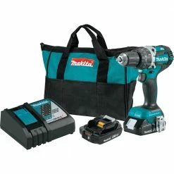 Factory Reconditioned Makita XPH12R-R 18V LXT Compact Brushless Lithium-Ion 1/2 In. Cordless Hammer Drill Kit With 2 Batteries (2 Ah)