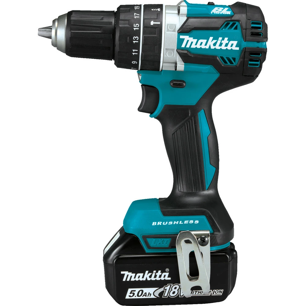 Factory Reconditioned Makita XPH12T-R 18V LXT Compact Brushless Lithium-Ion 1/2 In. Cordless Hammer Drill Driver Kit With 2 Batteries (5 Ah) 4 Factory Reconditioned Makita XPH12T-R 18V LXT Compact Brushless Lithium-Ion 1/2 In. Cordless Hammer Drill Driver Kit With 2 Batteries (5 Ah) - Image 2