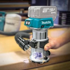 Factory Reconditioned Makita XTR01Z-R 18V LXT Lithium-Ion 1/4 In. Cordless Compact Router (Tool Only) -Cheap Makita Store mktrxtr01z r c